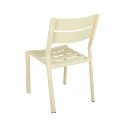 Chaise de jardin en aluminium jaune tendre (lot de 2) STOCKHOLM