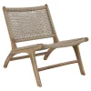 Chaise de jardin en teck avec assise en corde MENDOZA