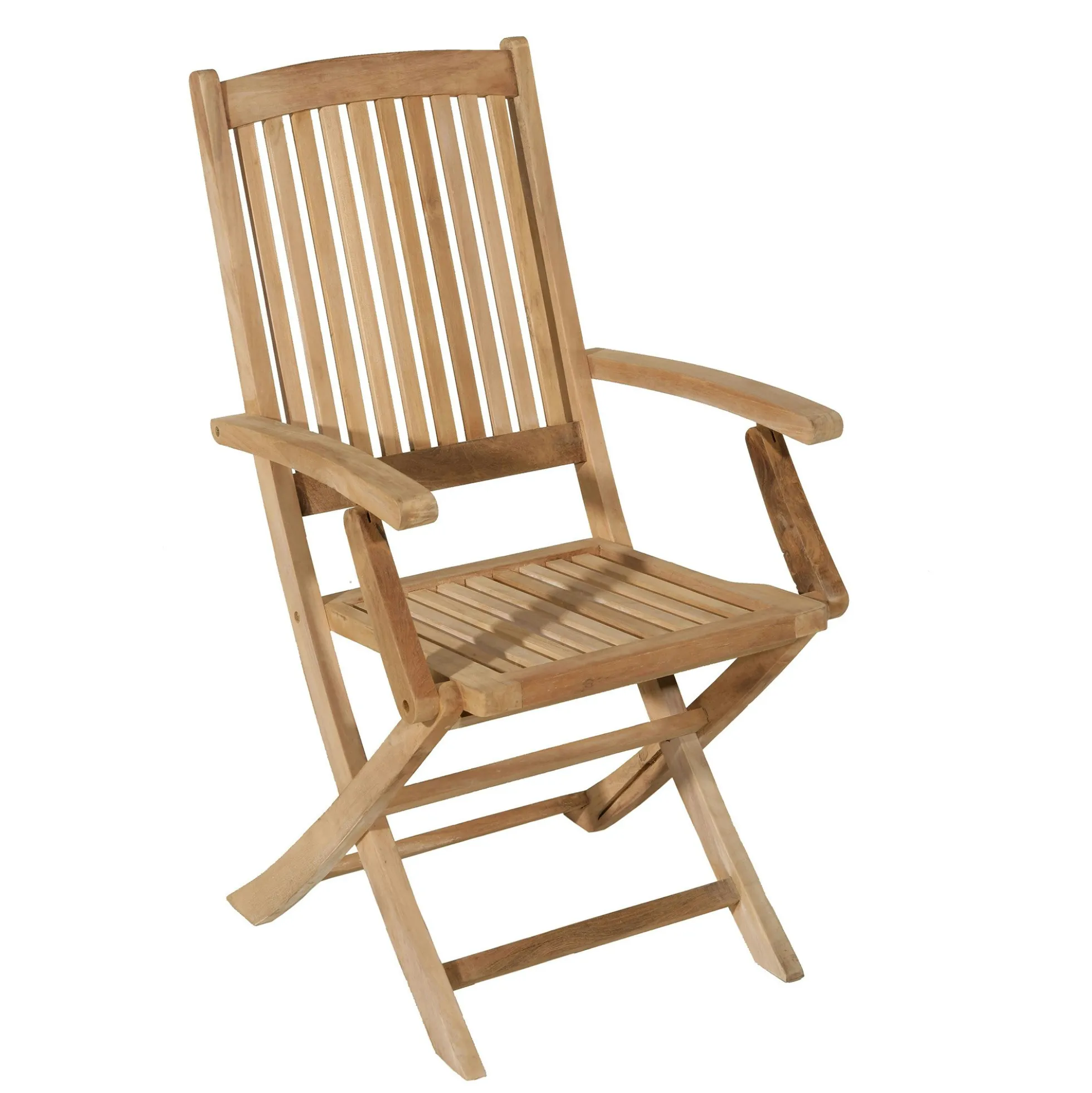 Chaise de jardin en teck avec accoudoirs (lot de 2) SUMMER