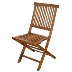 Chaise de jardin en teck massif huilé (lot de 2) MACAO