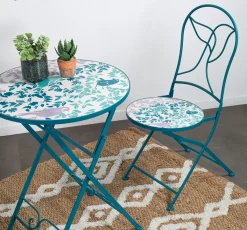Chaise de jardin motif oiseau (lot de 2) GRENADE