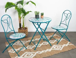 Chaise de jardin motif oiseau (lot de 2) GRENADE