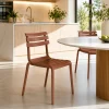 Chaise de jardin terracotta en plastique (lot de 2) LUGANO