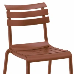 Chaise de jardin terracotta en plastique (lot de 2) LUGANO