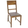 Chaise de repas Hévéa assise mousse 42x50x90cm NIAGARA