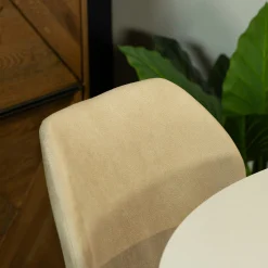 Chaise de salle à manger beige crème (lot de 2) HAWAI
