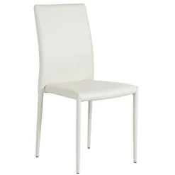 Chaise de salle à manger blanche moderne (lot de 2) LORA