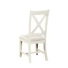 Chaise de salle à manger blanche à dossier croisé (x2) VELIA