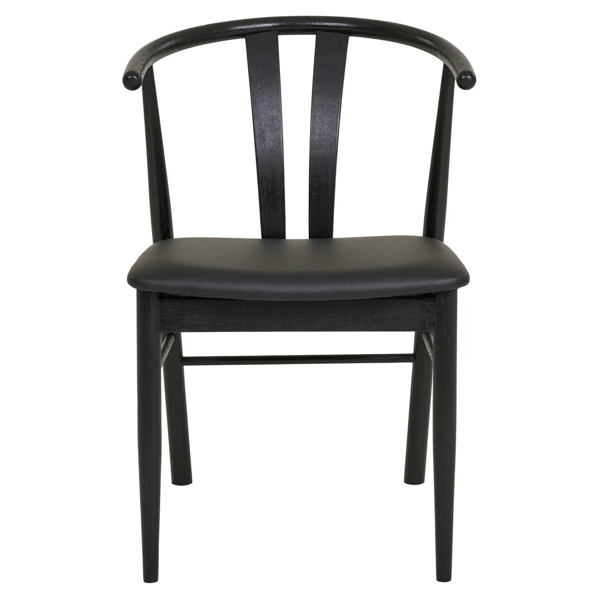 Chaise de salle à manger design noire en bois de hêtre (lot de 2) BERLIN