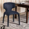 Chaise de salle à manger design bleue (lot de 2) TULSA