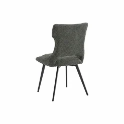 Chaise de salle à manger grise en tissu (lot de 2) LUGANO