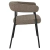 Chaise de salle à manger marron avec dossier bandeau (lot de 2) BERLIN