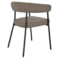 Chaise de salle à manger marron avec dossier bandeau (lot de 2) BERLIN