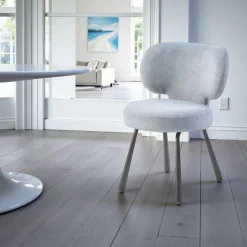 Chaise de salle à manger menthe, assise ronde (lot de 2) LIGURIE