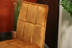 Chaise de salle à manger ocre avec pieds épingle (lot de 2) MALMOE
