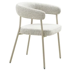 Chaise de salle à manger sable avec pieds gris (lot de 2) MONTREUX