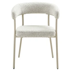 Chaise de salle à manger sable avec pieds gris (lot de 2) MONTREUX