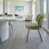 Chaise de salle à manger verte, assise ronde (lot de 2) LIGURIE