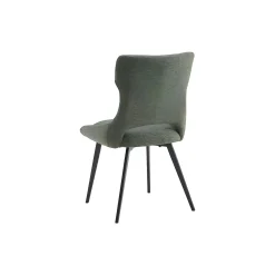 Chaise de salle à manger verte en tissu (lot de 2) LUGANO