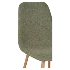 Chaise de salle à manger verte en tissu bouclette (lot de 2) BERLIN