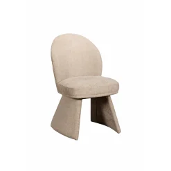 Chaise design beige à assise rembourrée (lot de 2) TREVI