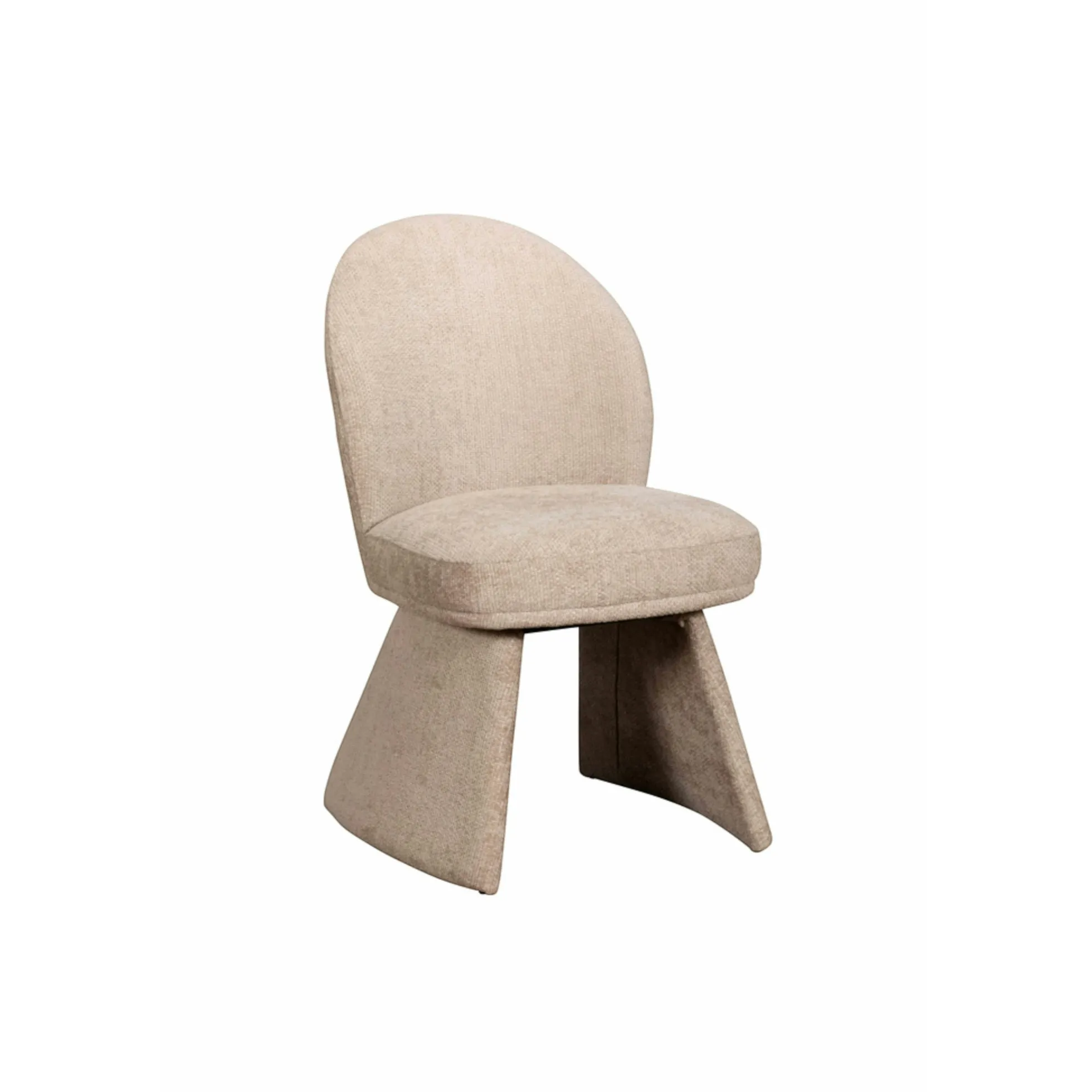 Chaise design beige à assise rembourrée (lot de 2) TREVI