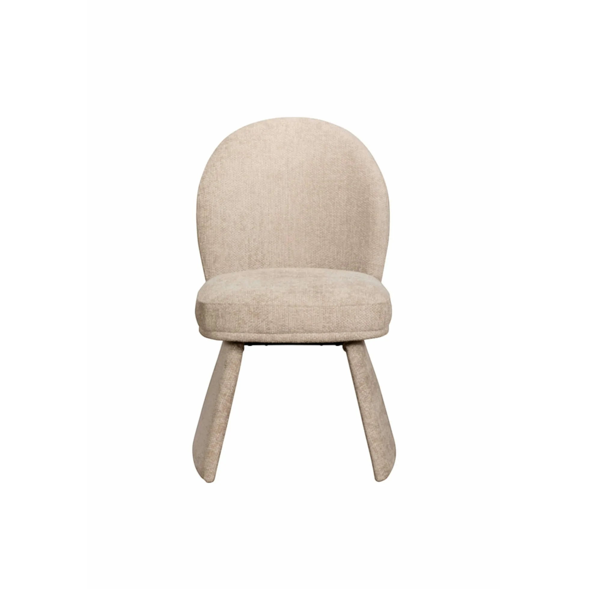 Chaise design beige à assise rembourrée (lot de 2) TREVI
