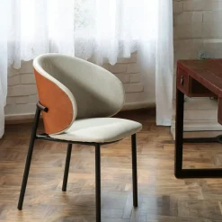 Chaise design beige (lot de 2) HAWAI