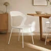 Chaise design blanche en polypropylène (lot de 2) ALBA