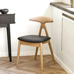 Chaise design en bois clair (lot de 2) ESCARRILLA
