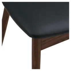 Chaise design en bois foncé (lot de 2) ESCARRILLA