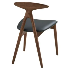 Chaise design en bois foncé (lot de 2) ESCARRILLA