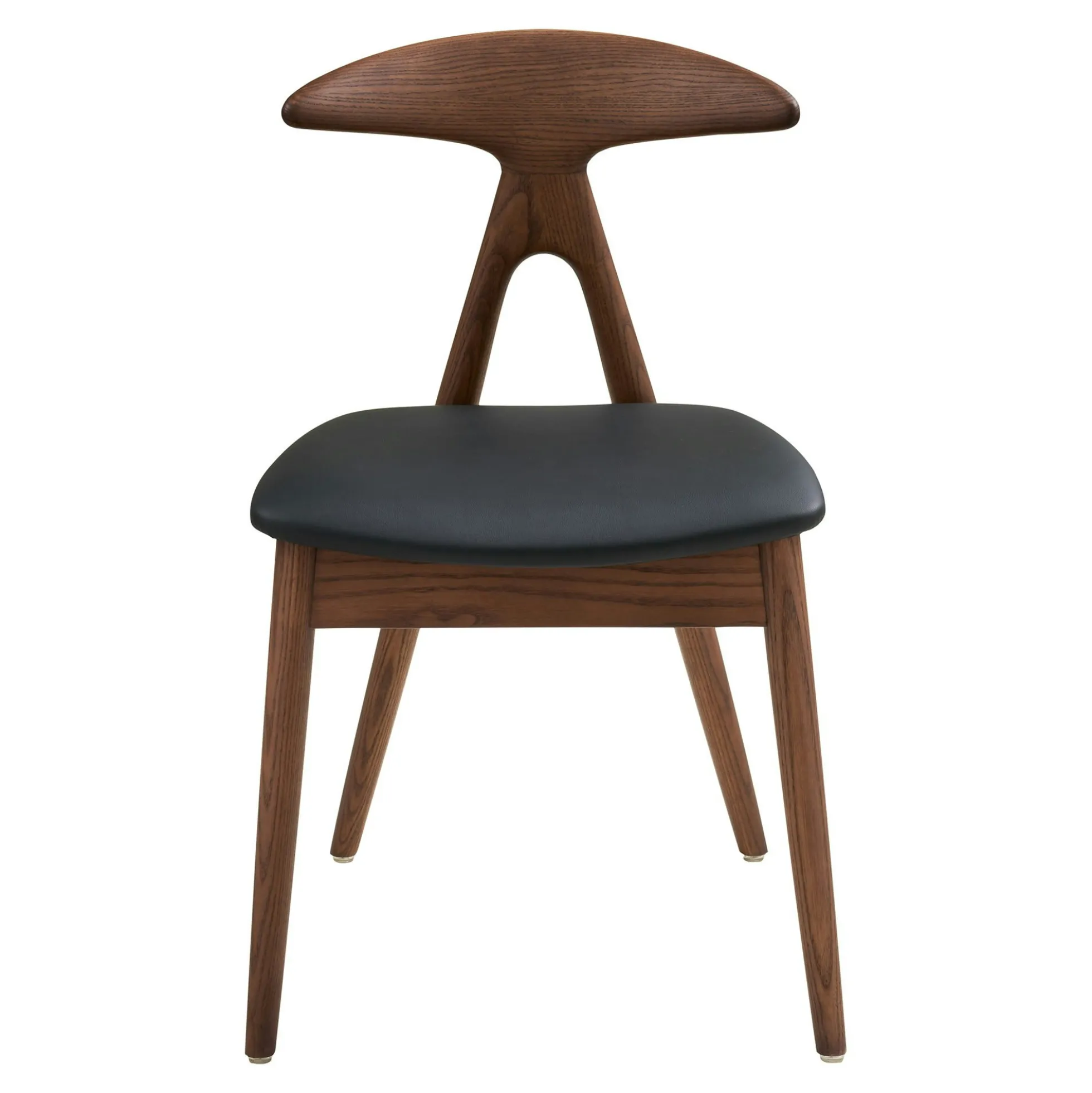 Chaise design en bois foncé (lot de 2) ESCARRILLA