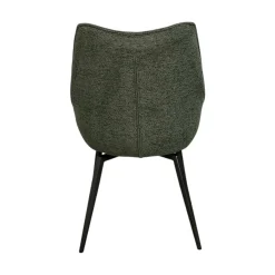 Chaise design tissu microfibre kaki (lot de 2) IENA
