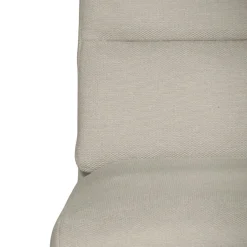 Chaise à dossier haut en tissu beige (lot de 2) LOMBARDIE