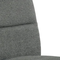 Chaise à dossier haut en tissu gris (lot de 2) LOMBARDIE