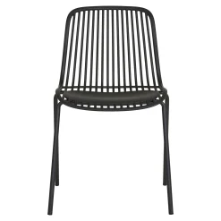 Chaise empilable en polypropylène noir (lot de 2) ELVA