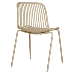 Chaise empilable en polypropylène sable (lot de 2)ELVA