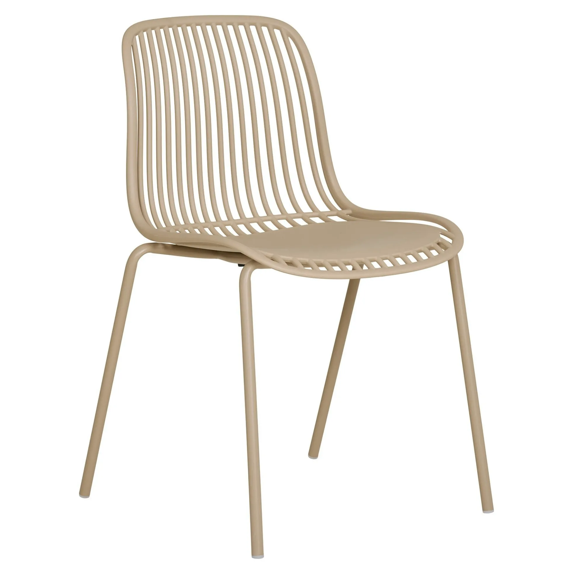 Chaise empilable en polypropylène sable (lot de 2)ELVA