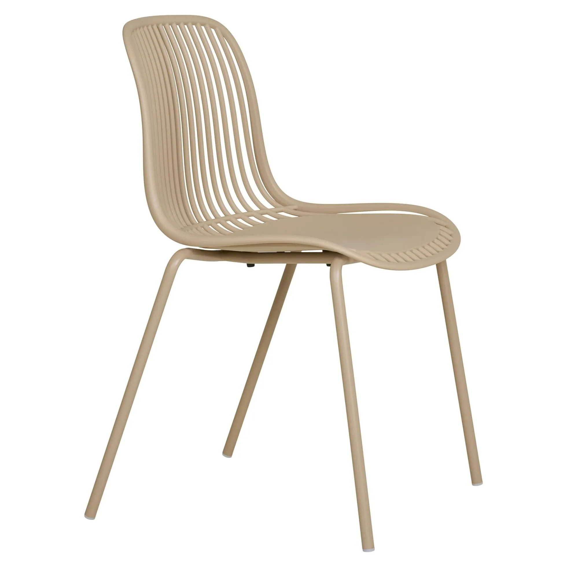 Chaise empilable en polypropylène sable (lot de 2)ELVA