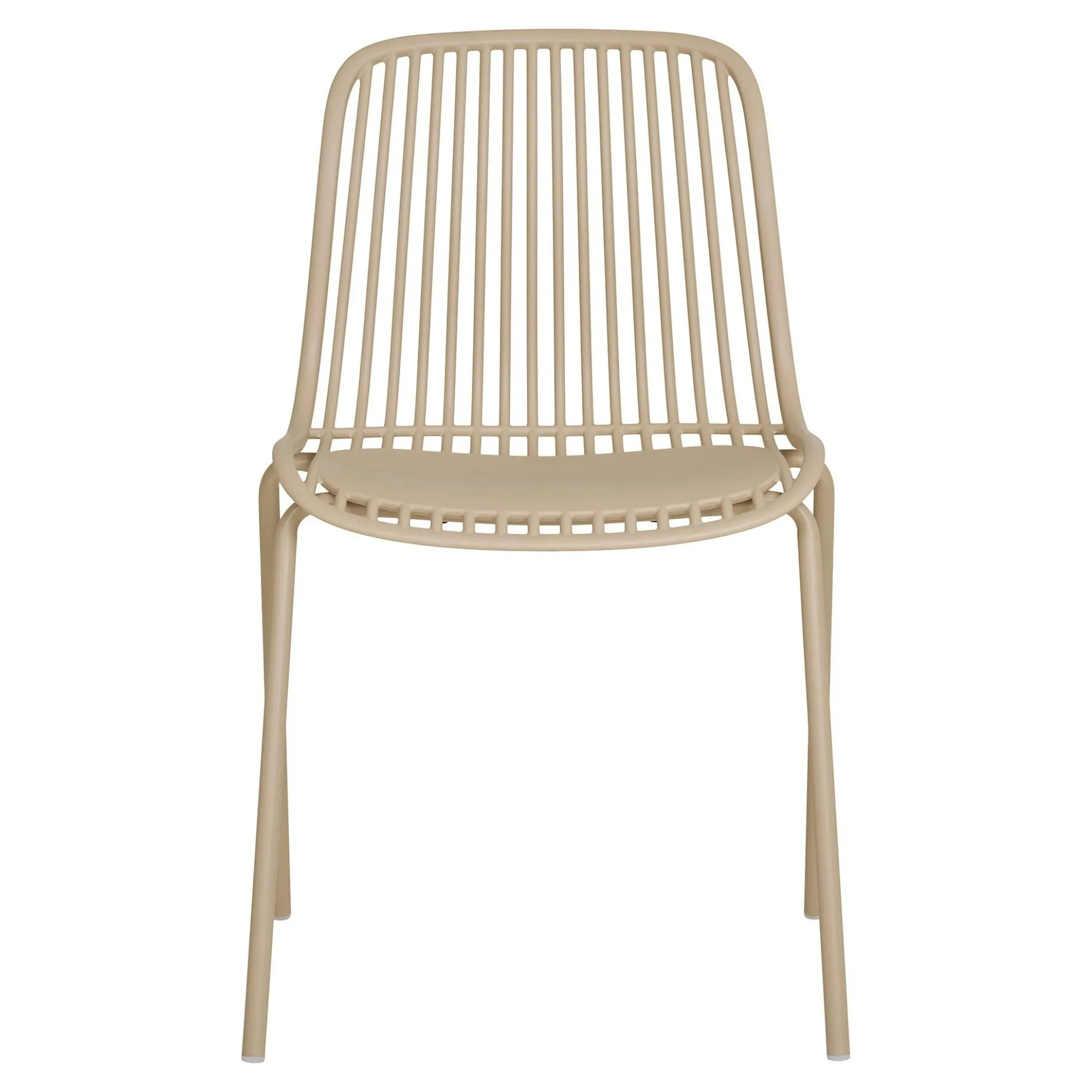 Chaise empilable en polypropylène sable (lot de 2)ELVA