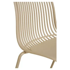 Chaise empilable en polypropylène sable (lot de 2)ELVA