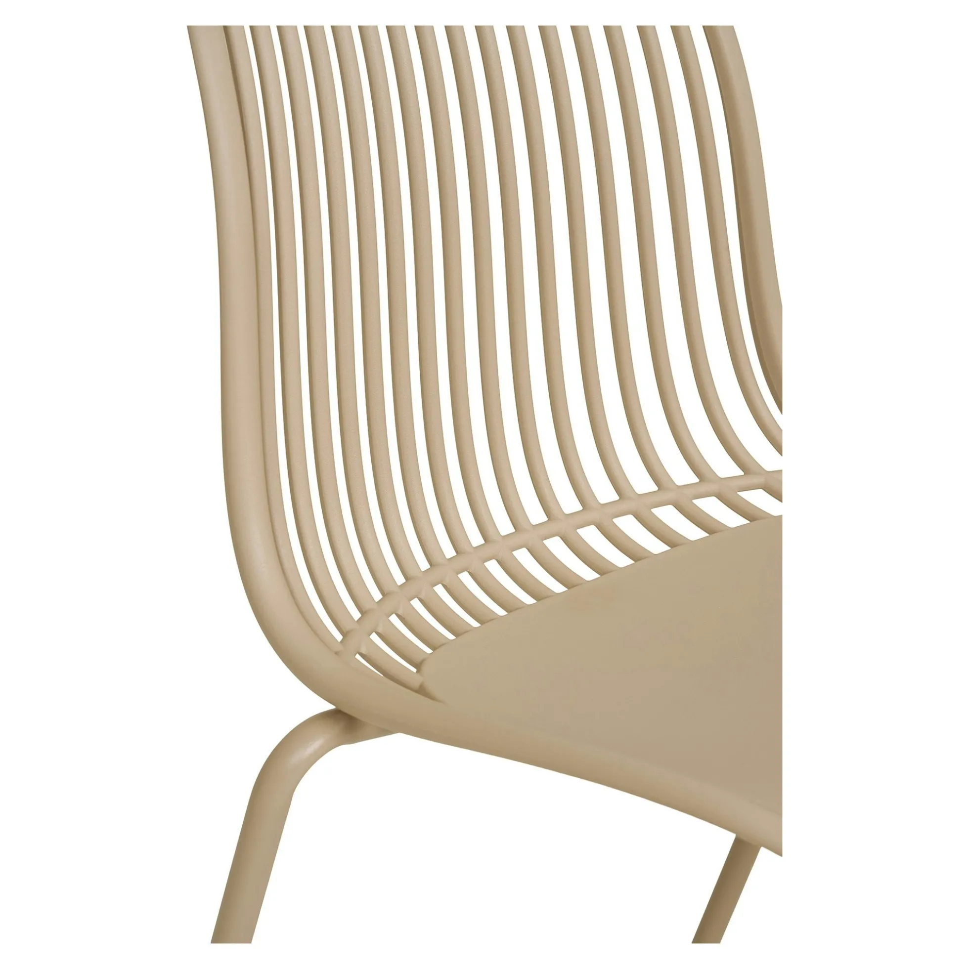 Chaise empilable en polypropylène sable (lot de 2)ELVA