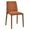 Chaise empilable terracotta en tissu (lot de 2) ESSEN