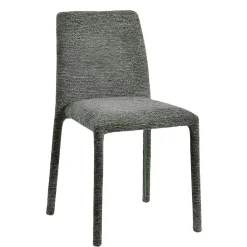 Chaise empilable verte en tissu (lot de 2) ESSEN