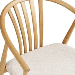 Chaise en bois clair à dossier arrondi (lot de 2) AMSTERDAM