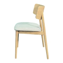 Chaise en bois moderne (finition chêne blanc) COLOGNE