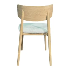 Chaise en bois moderne (finition chêne blanc) COLOGNE