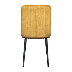 Chaise en velours doré à double coussinage (lot de 2) OKA