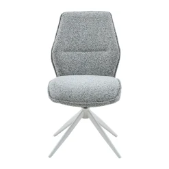 Chaise gris chiné pivotante (lot de 2) CORTINA
